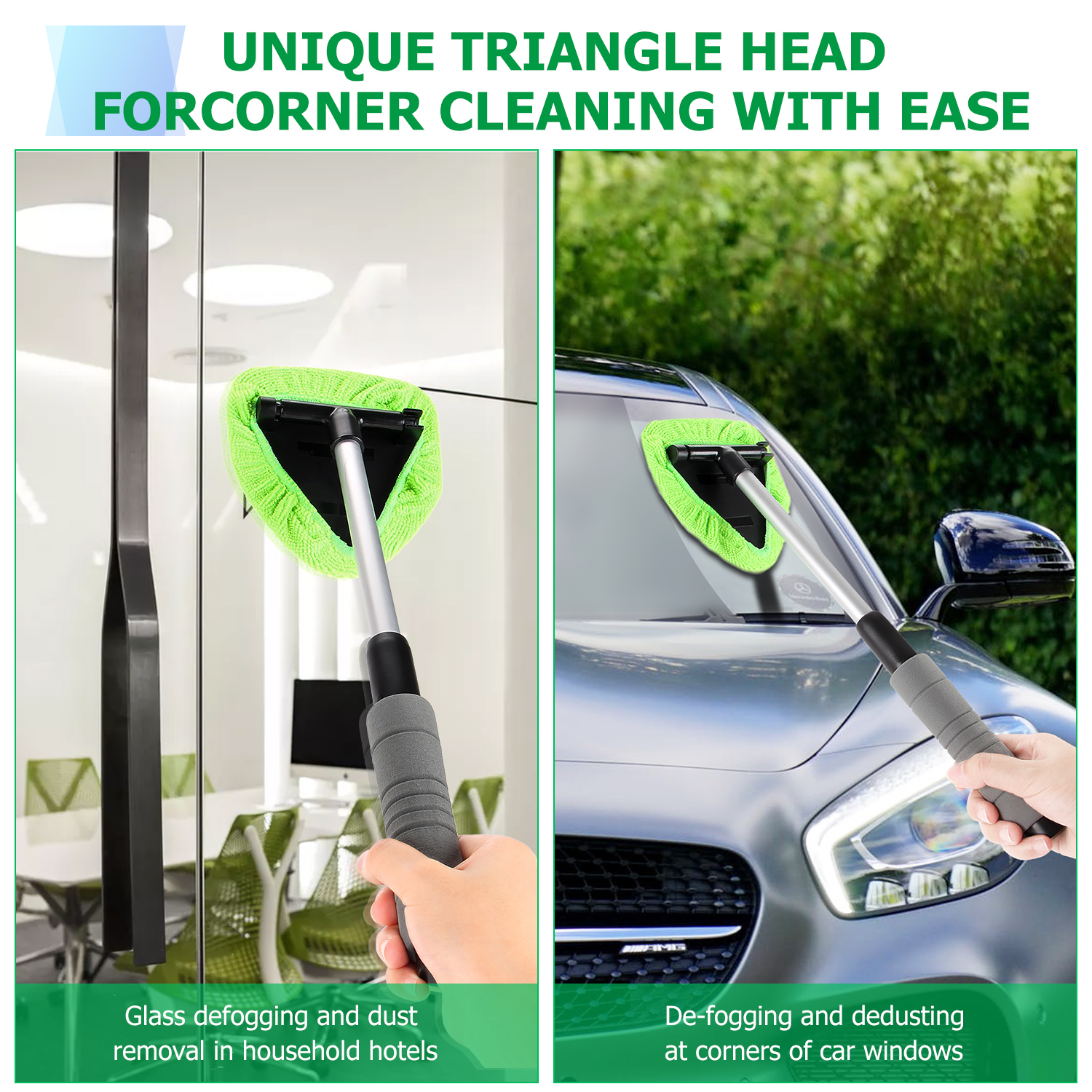 Inside Windshield Cleaner Glass Handle Tool Supplies Accessory 39x13x9cm 