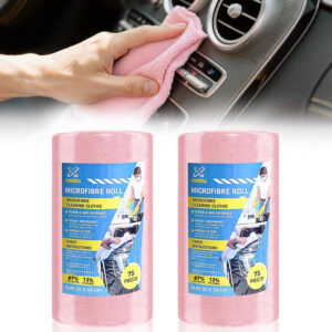 XINDELL Microfiber Cleaning Cloth Roll – 150 Pack 12"x12", Tear-Off Microfiber Towels